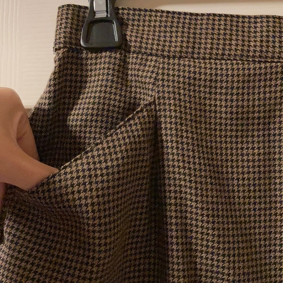 Thrifted/Vintage Houndstooth plaid skirt - Picture 3 of 8